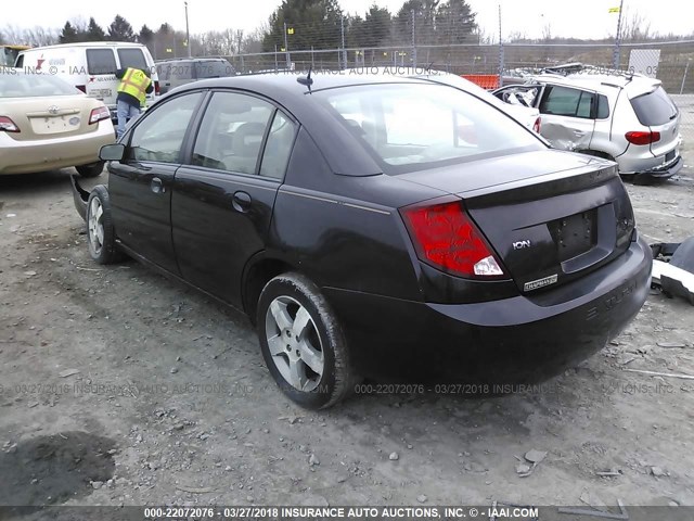 1G8AL55F56Z106092 - 2006 SATURN ION LEVEL 3 BLACK photo 3