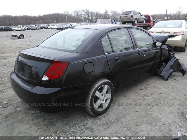 1G8AL55F56Z106092 - 2006 SATURN ION LEVEL 3 BLACK photo 4
