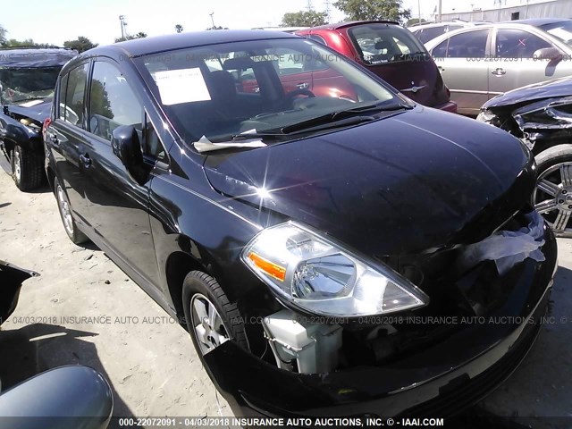 3N1BC1CP3CK230498 - 2012 NISSAN VERSA S/SL BLACK photo 1