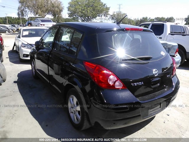 3N1BC1CP3CK230498 - 2012 NISSAN VERSA S/SL BLACK photo 3