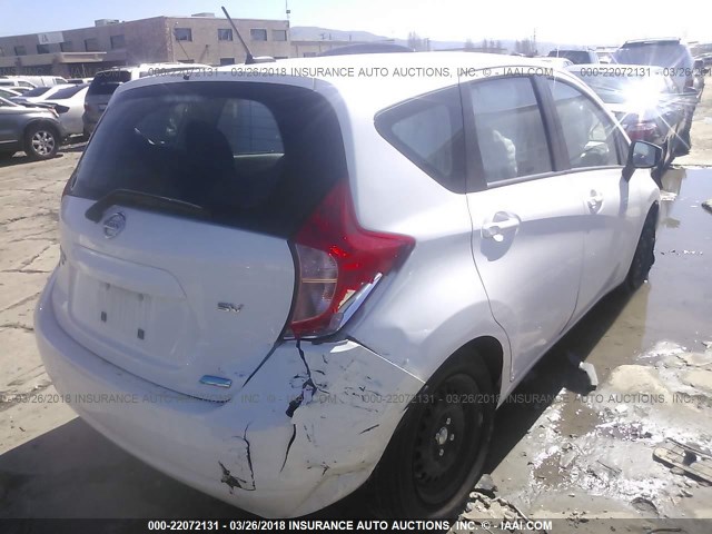 3N1CE2CP5GL399863 - 2016 NISSAN VERSA NOTE S/S PLUS/SV/SL/SR WHITE photo 4