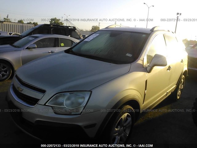 3GNAL2EK0DS642239 - 2013 CHEVROLET CAPTIVA LS SILVER photo 2