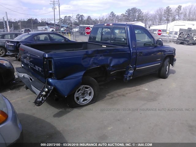 1GCEC14W6YZ218226 - 2000 CHEVROLET SILVERADO C1500 BLUE photo 4