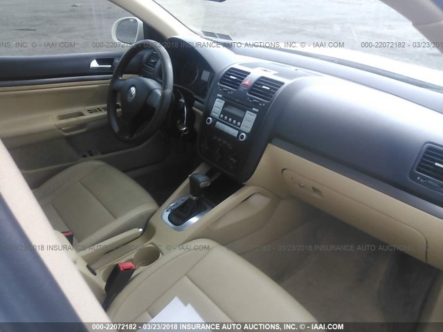 3VWEG71K97M164555 - 2007 VOLKSWAGEN JETTA WOLFSBURG 白色 照片 5