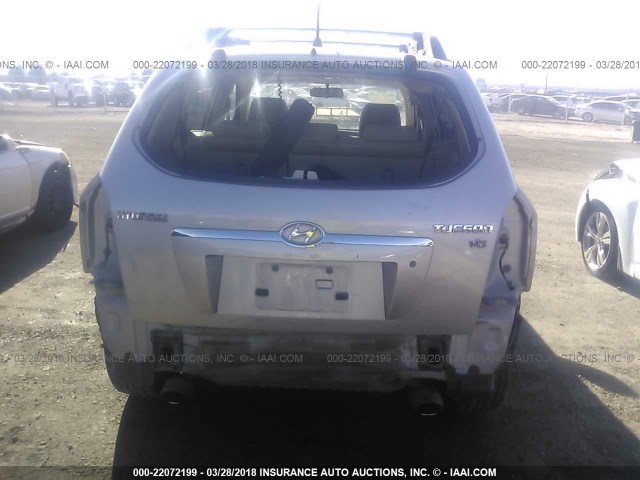 KM8JN12D86U272529 - 2006 HYUNDAI TUCSON GLS/LIMITED 银色 照片 6