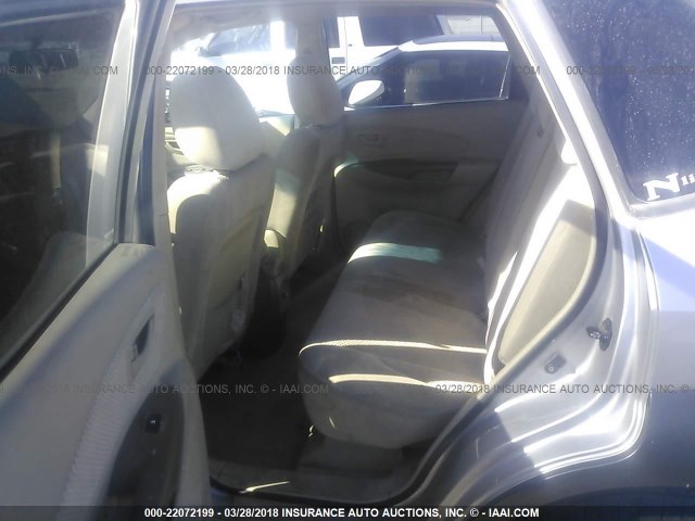 KM8JN12D86U272529 - 2006 HYUNDAI TUCSON GLS/LIMITED SILVER photo 8