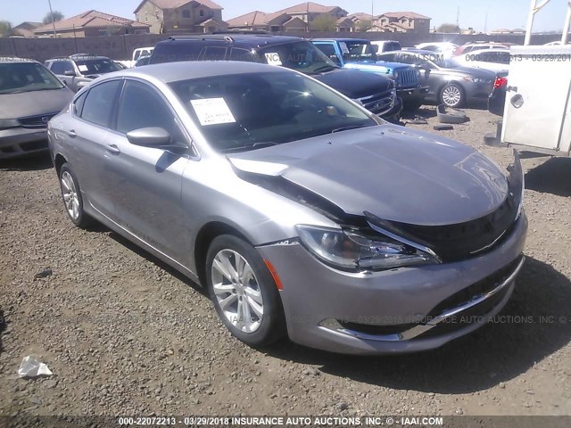 1C3CCCAB9FN670054 - 2015 CHRYSLER 200 LIMITED SILVER photo 1