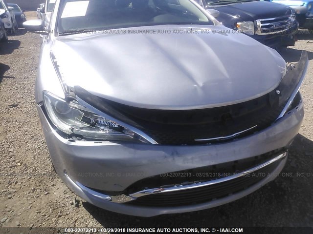 1C3CCCAB9FN670054 - 2015 CHRYSLER 200 LIMITED SILVER photo 6