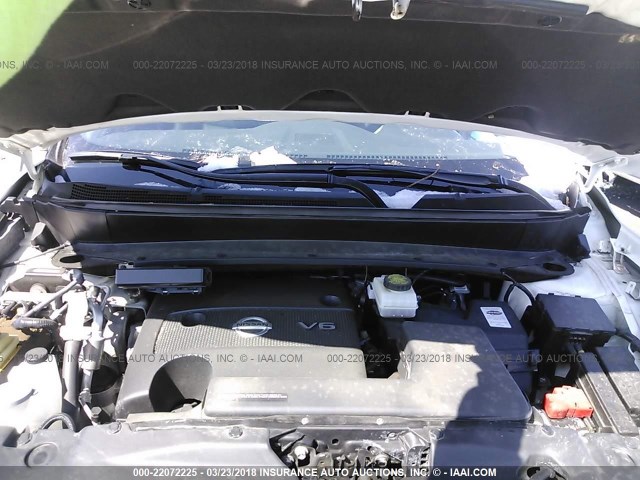 5N1AR2MM5GC635268 - 2016 NISSAN PATHFINDER S/SV/SL/PLATINUM 白色 照片 10