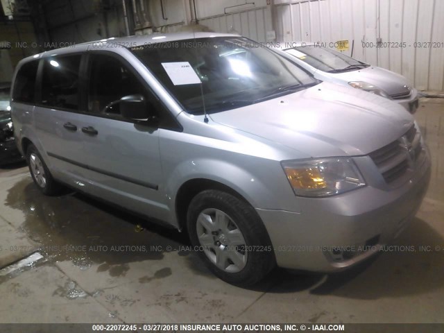 1D8HN44H18B135372 - 2008 DODGE GRAND CARAVAN SE SILVER photo 1