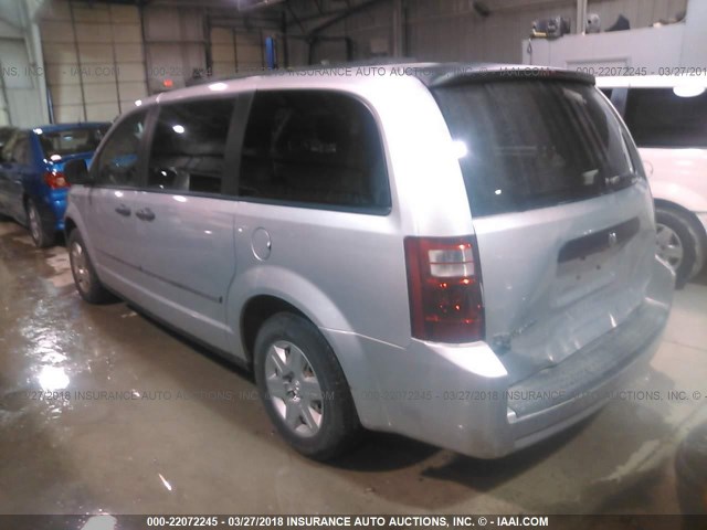 1D8HN44H18B135372 - 2008 DODGE GRAND CARAVAN SE SILVER photo 3