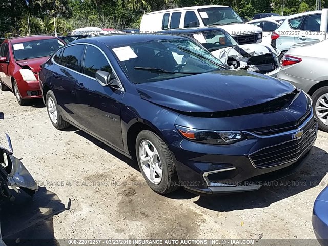 1G1ZB5ST4HF100450 - 2017 CHEVROLET MALIBU LS 深蓝色 照片 1