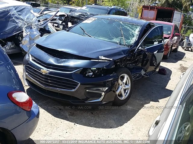 1G1ZB5ST4HF100450 - 2017 CHEVROLET MALIBU LS 深蓝色 照片 2