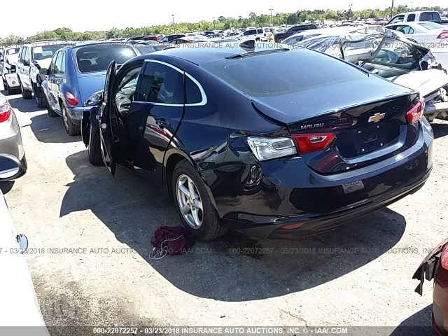 1G1ZB5ST4HF100450 - 2017 CHEVROLET MALIBU LS 深蓝色 照片 3