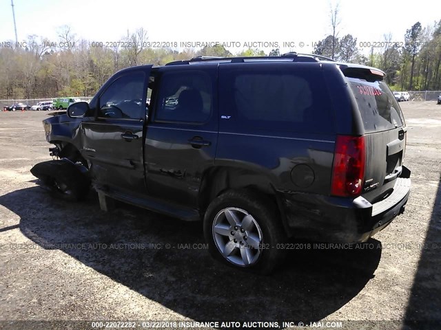 1GKFC33029R145729 - 2009 GMC YUKON SLT BLACK photo 3