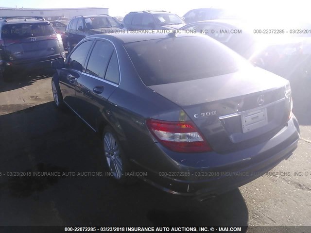 WDDGF81X59F243830 - 2009 MERCEDES-BENZ C 300 4MATIC GRAY photo 3