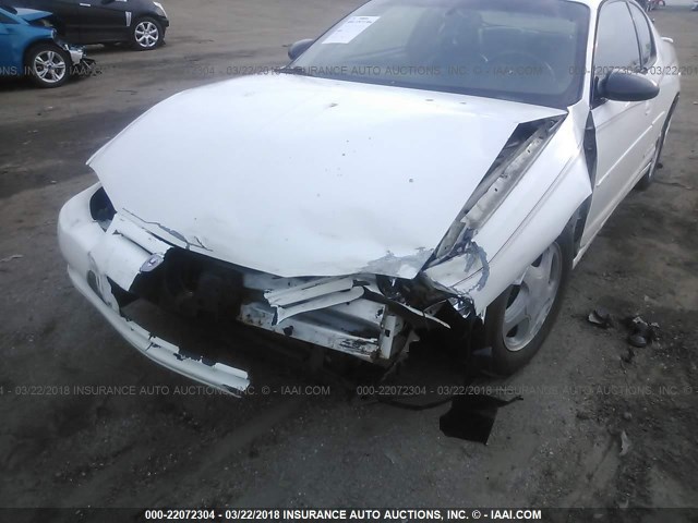 2G1WX15K829327656 - 2002 CHEVROLET MONTE CARLO SS WHITE photo 6