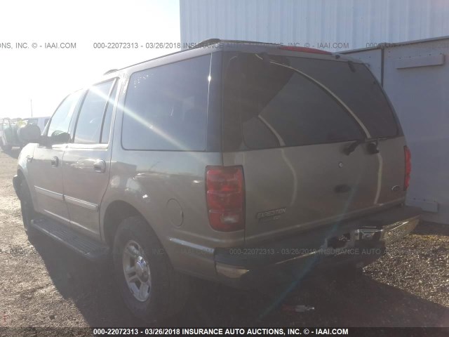 1FMRU15W91LB42244 - 2001 FORD EXPEDITION XLT Champagne photo 3