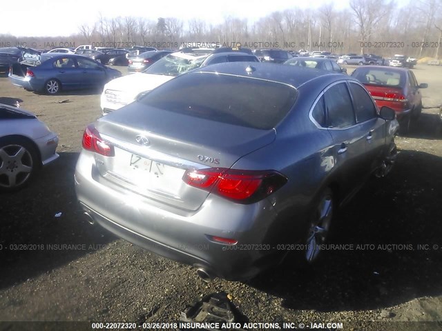 JN1BY1AR5FM562517 - 2015 INFINITI Q70 3.7 GRAY photo 4