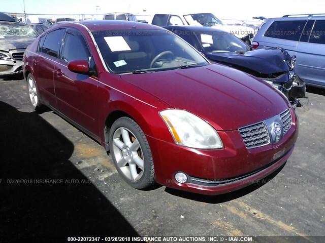 1N4BA41EX6C806321 - 2006 NISSAN MAXIMA SE/SL RED photo 1