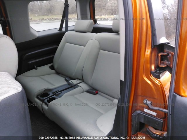 5J6YH287X8L002321 - 2008 HONDA ELEMENT EX ORANGE photo 8