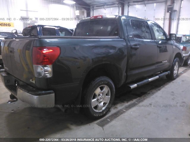 5TBDV54177S468276 - 2007 TOYOTA TUNDRA CREWMAX SR5 GREEN photo 4