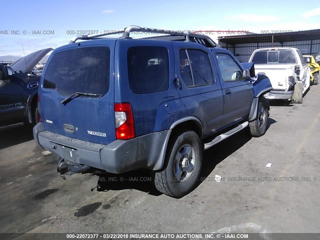 5N1ED28Y53C636931 - 2003 NISSAN XTERRA XE/SE BLUE photo 4