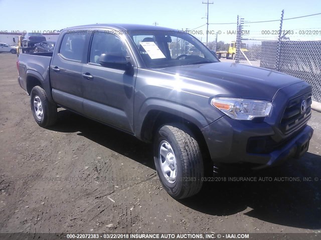 3TMCZ5AN6HM075689 - 2017 TOYOTA TACOMA DBL CAB/SR/TRDSPT/OR/PRO ნაცრისფერი ფოტო 1