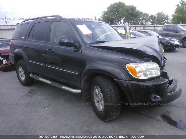 5TDZT34A86S276418 - 2006 TOYOTA SEQUOIA SR5 BLACK photo 1