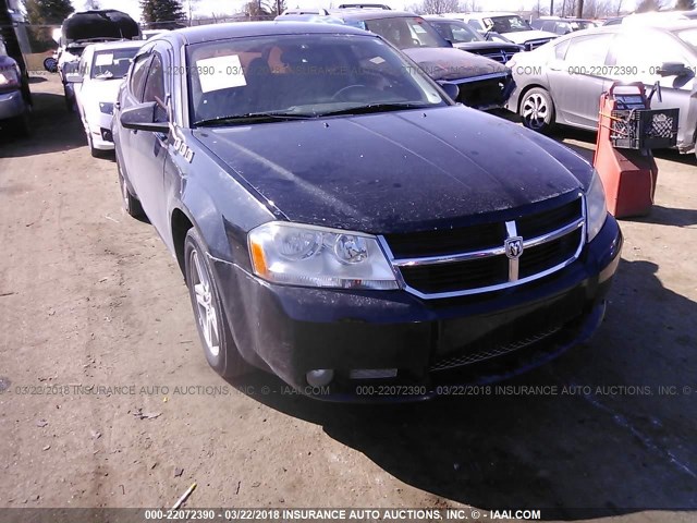 1B3LC56KX8N687367 - 2008 DODGE AVENGER SXT BLACK photo 1