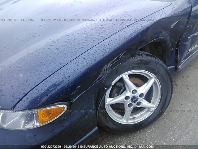 1G2WR5219YF336486 - 2000 PONTIAC GRAND PRIX GTP BLUE photo 6