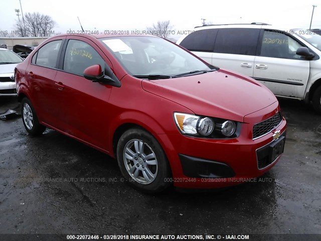 1G1JA5SH5C4203232 - 2012 CHEVROLET SONIC LS RED photo 1