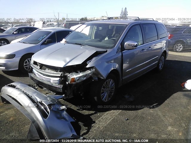 2C4RC1CG5ER214945 - 2014 CHRYSLER TOWN & COUNTRY TOURING L SILVER photo 2