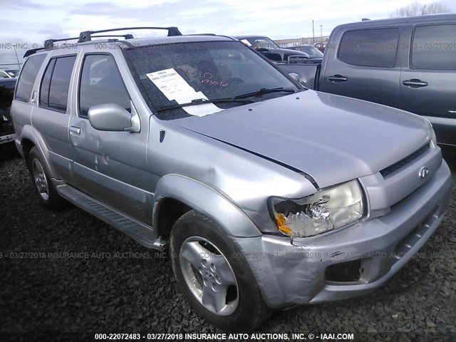 JNRDR09Y42W250356 - 2002 INFINITI QX4 SILVER photo 1