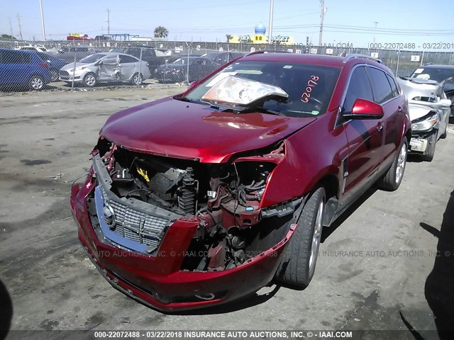 3GYFNBEY2AS620178 - 2010 CADILLAC SRX PERFORMANCE COLLECTION Қызыл фото 2