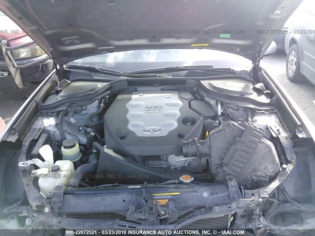 JNKAY01E78M605224 - 2008 INFINITI M35 SPORT GRAY photo 10