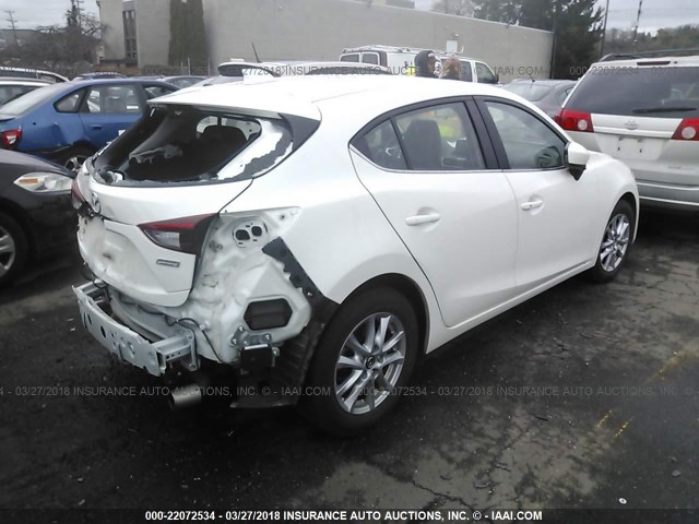 JM1BM1M72E1107157 - 2014 MAZDA 3 GRAND TOURING WHITE photo 4