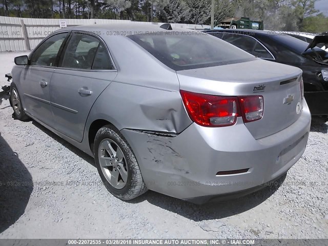 1G11B5SA4DF180810 - 2013 CHEVROLET MALIBU LS ვერცხლისფერი ფოტო 3