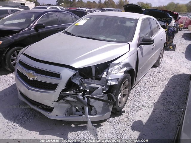 1G11B5SA4DF180810 - 2013 CHEVROLET MALIBU LS ვერცხლისფერი ფოტო 6