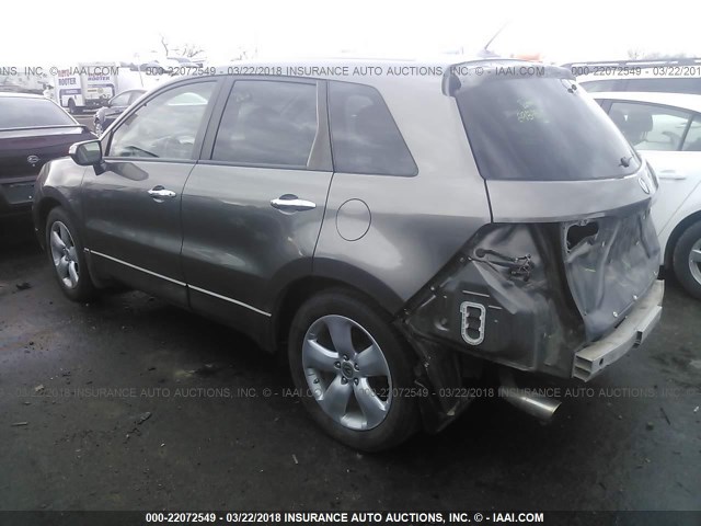 5J8TB18298A015381 - 2008 ACURA RDX GRAY photo 3