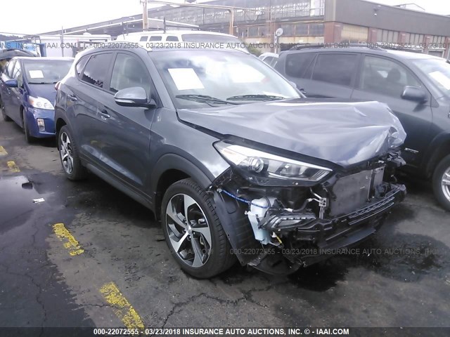 KM8J3CA22GU155712 - 2016 HYUNDAI TUCSON LIMITED/SPORT AND ECO/SE GRAY photo 1