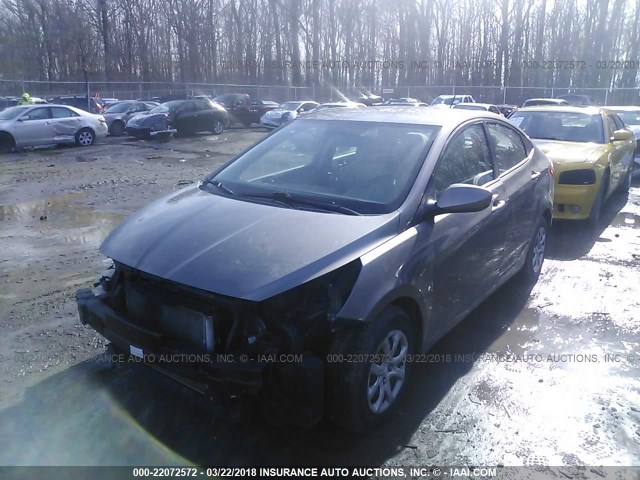 KMHCT4AE9DU445739 - 2013 HYUNDAI ACCENT GLS/GS TAN photo 2