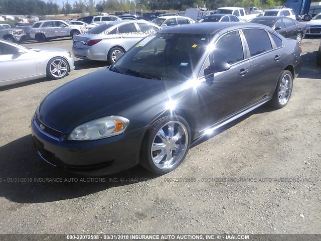 2G1WA5EK3A1147121 - 2010 CHEVROLET IMPALA LS GRAY photo 2