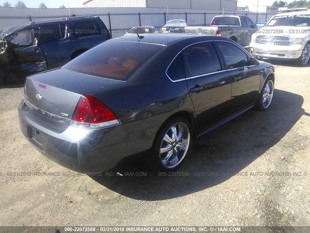 2G1WA5EK3A1147121 - 2010 CHEVROLET IMPALA LS GRAY photo 4