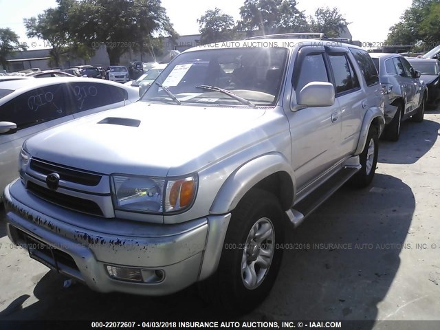 JT3HN86R810338583 - 2001 TOYOTA 4RUNNER SR5 SILVER photo 2