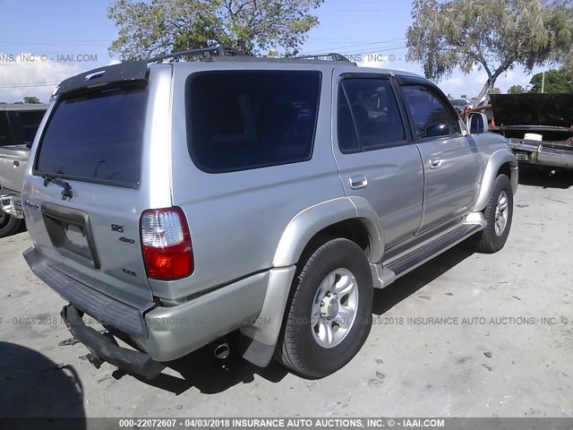 JT3HN86R810338583 - 2001 TOYOTA 4RUNNER SR5 SILVER photo 4