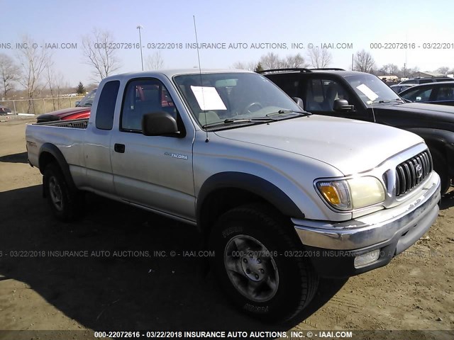 5TESM92N62Z032125 - 2002 TOYOTA TACOMA XTRACAB PRERUNNER ვერცხლისფერი ფოტო 1