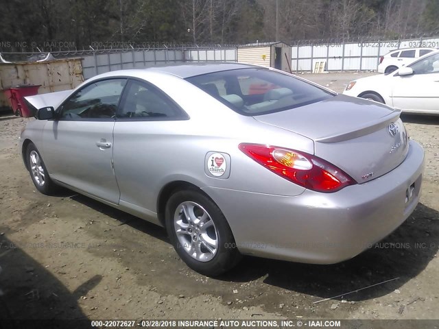 4T1CE38P05U984330 - 2005 TOYOTA CAMRY SOLARA SE/SLE ვერცხლისფერი ფოტო 3