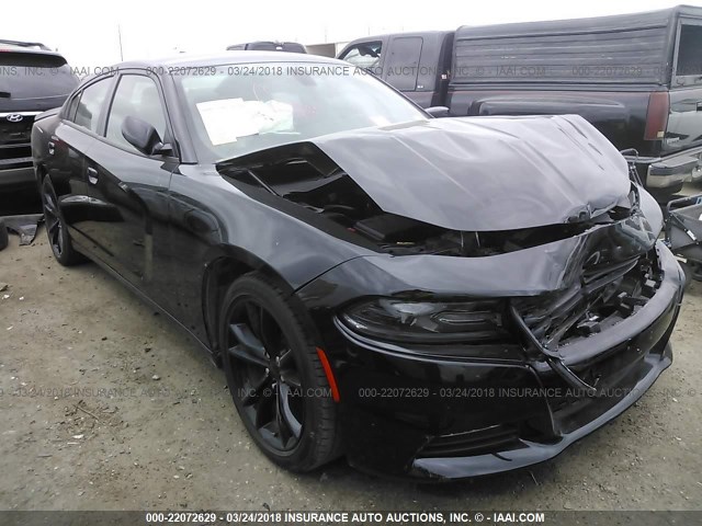 2C3CDXHG3GH333069 - 2016 DODGE CHARGER SXT BLACK photo 1