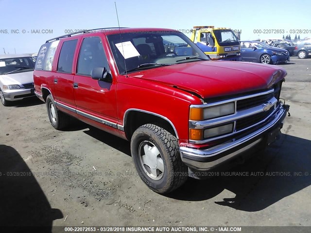 3GNFK16RXTG168476 - 1996 CHEVROLET SUBURBAN K1500 RED photo 1